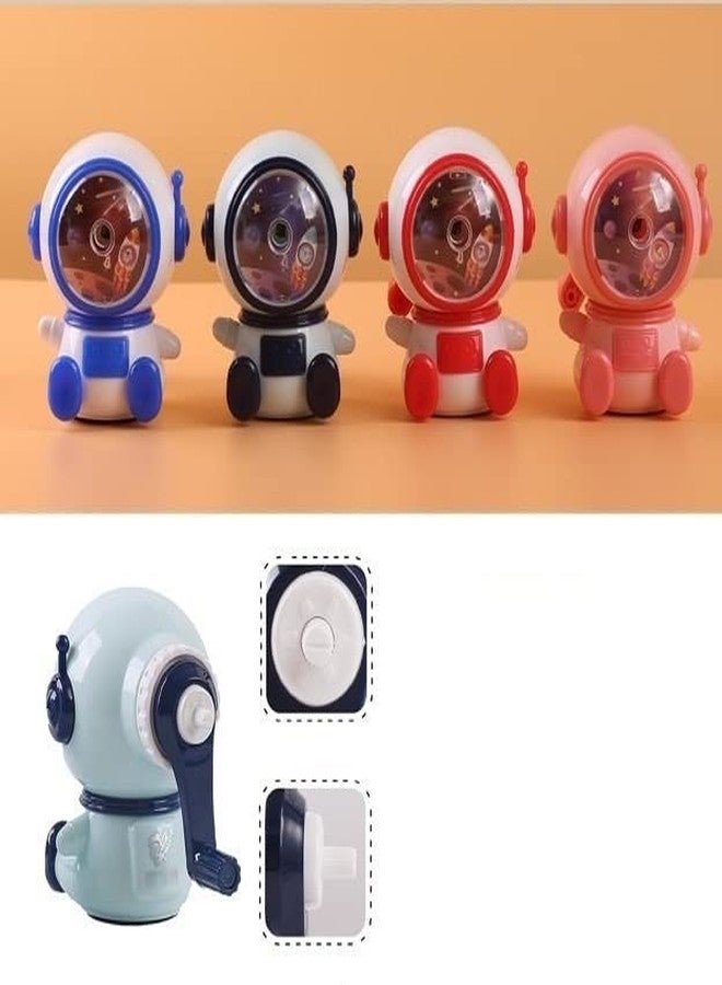 مبراة أقلام رصاص من تيمسون - مبراة أقلام رصاص للأطفال، مبراة أقلام رصاص على شكل فضاء للوازم المدرسية (18117) (أحمر)